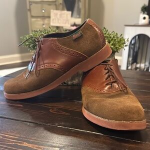 Bass Brown Classic Oxfords with Suede and Leather